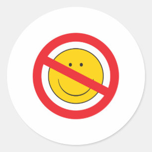 アンチスマイリーフェイス ラウンドシール