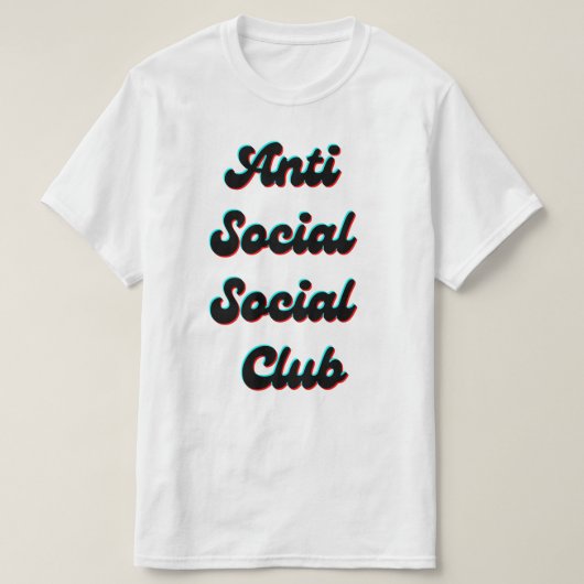 アンチソーシャルソーシャルクラブ Tシャツ (デザイン正面)