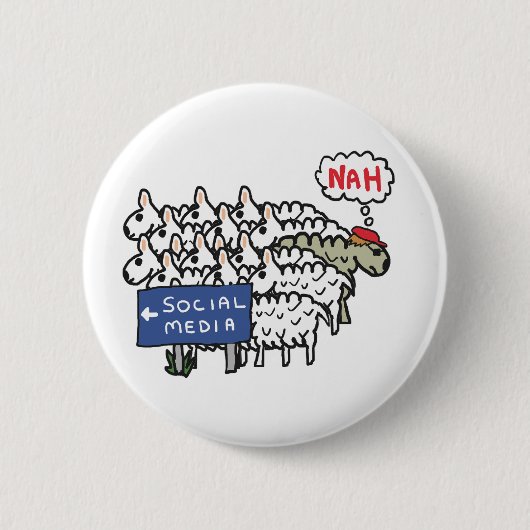 アンチソーシャルメディア 缶バッジ (正面)