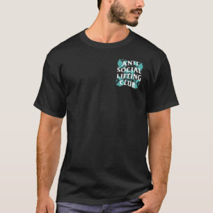 アンチソーシャルリフティングクラブバーベルクロススカル(M) Tシャツ