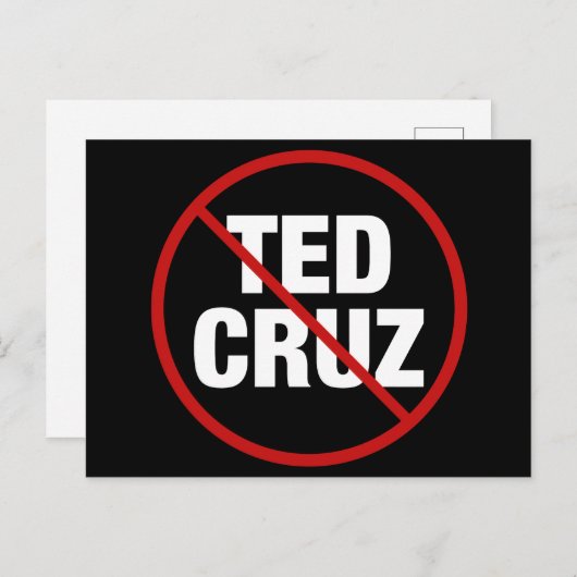 アンチテッド・クルス・テキサス州民主党政権 ポストカード (正面/裏面)