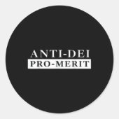 アンチデイプロメリットおもしろい ラウンドシール (正面)