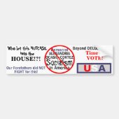 アンチデモクラット・アレクサンドリア・オカシオ・コルテス バンパーステッカー (正面)