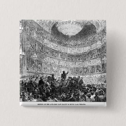 アンチトウモロコシの法律リーグの会合 缶バッジ (正面)