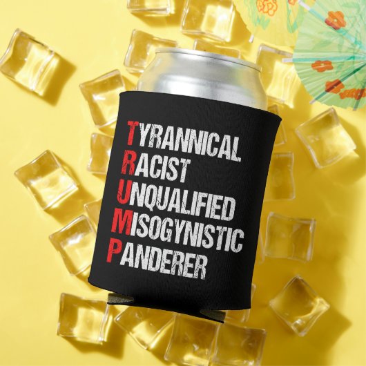 アンチトランプおもしろい政治頭字語 缶クーラー (インサイチュ 夏)