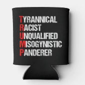 アンチトランプおもしろい政治頭字語 缶クーラー (裏面)