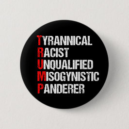 アンチトランプおもしろい頭字語 缶バッジ