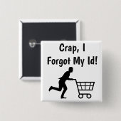 アンチトランプおもしろい、食料品のIDボタン 缶バッジ (正面&裏面)