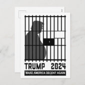 アンチトランプで彼をロックし、再びアメリカをまともにする シーズンポストカード (正面/裏面)