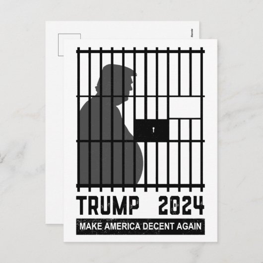 アンチトランプで彼をロックし、再びアメリカをまともにする シーズンポストカード (正面/裏面)