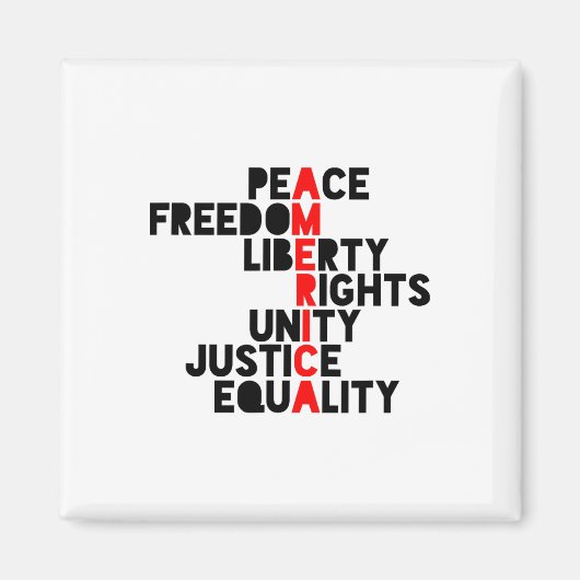 アンチトランプのアメリカ意味1 マグネット (正面)