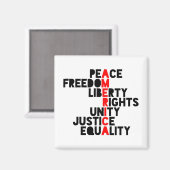 アンチトランプのアメリカ意味1 マグネット (正面/裏面)