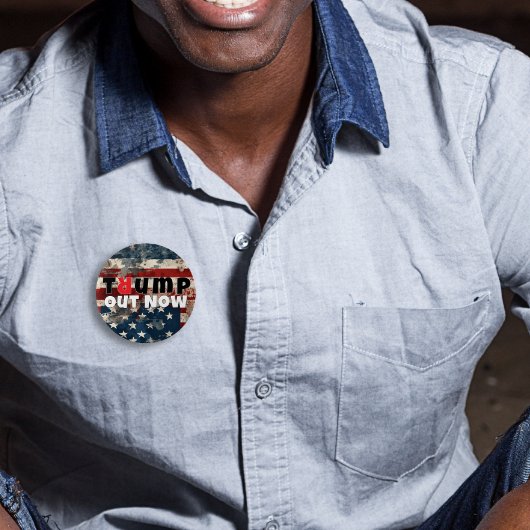 アンチトランプのスローガン旗 缶バッジ
