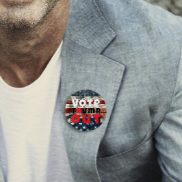 アンチトランプのスローガン旗 缶バッジ