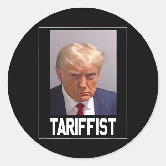 アンチトランプのタリフ ラウンドシール (正面)