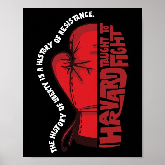 アンチトランプのハーバード政治運動 ポスター (正面)