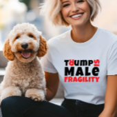アンチトランプのフェミニストの抗議スローガン赤い黒 トライブレンドTシャツ