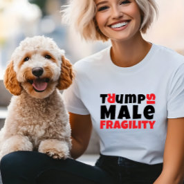アンチトランプのフェミニストの抗議スローガン赤い黒 トライブレンドＴシャツ