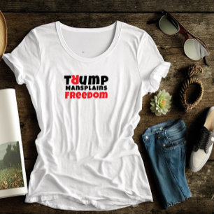 アンチトランプのフェミニストの抗議スローガン赤い黒 トライブレンドTシャツ