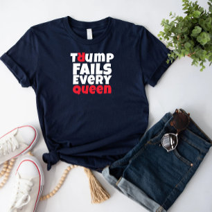 アンチトランプのフェミニストの抗議スローガン赤い黒 トライブレンドTシャツ