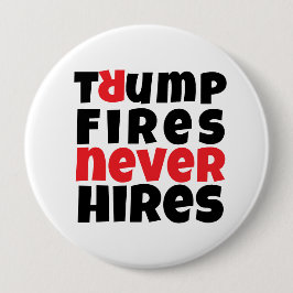 アンチトランプの抗議スローガン赤黒 缶バッジ