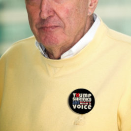 アンチトランプの抗議スローガン赤黒 缶バッジ