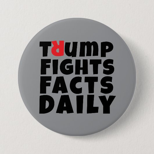 アンチトランプの抗議スローガン 缶バッジ (正面)