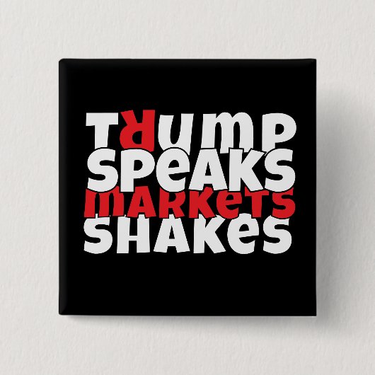 アンチトランプの抗議スローガン 缶バッジ (正面)