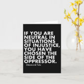 アンチトランプの抗議 カード (黄色い花)