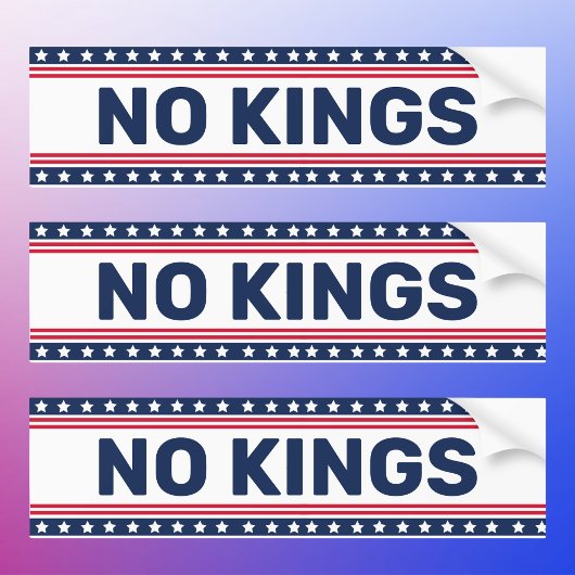 アンチトランプの王の抵抗 バンパーステッカー