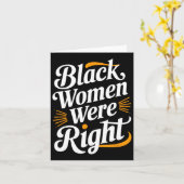 アンチトランプの黒い女性の黒い女性はリグだった カード (黄色い花)