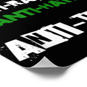 アンチトランプはファシズムの人種差別と嫌いトランプ86 4 ポスター (角)