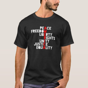 アンチトランプアメリカUnity Peace Resist T Sh Tシャツ