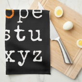 アンチトランプアルファベット – Nope V キッチンタオル (四つ折り)