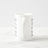 アンチトランプアルファベット – Nope V ボーンチャイナマグカップ (裏面)