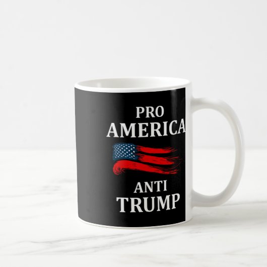 アンチトランプアンチトランプ2024米国国旗 コーヒーマグカップ (右)