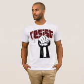 アンチトランプアンチファシズムが政治的抗議に抵抗 Tシャツ (正面フル)