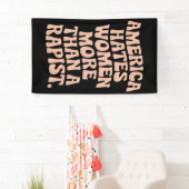 アンチトランプアンチマガプロフェミニスト活動家 横断幕 (インサイチュ)