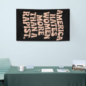 アンチトランプアンチマガプロフェミニスト活動家 横断幕 (トレードショー)