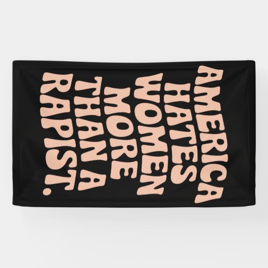 アンチトランプアンチマガプロフェミニスト活動家 横断幕 (横)