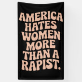 アンチトランプアンチマガプロフェミニスト活動家 横断幕 (縦)