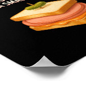 アンチトランプサンドイッチサインおもしろいドナルド ポスター (角)