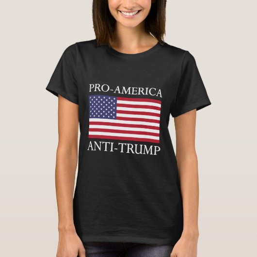 アンチトランプシャツ – American Usa Flag Resist Tシャツ (正面)