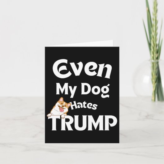 アンチトランプティーズ犬はドナルドを嫌う2 カード (正面)