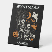 アンチトランプハロウィーンスケルトンFDTトランプハロウィーン 台座サイン (正面)