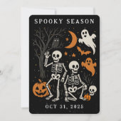 アンチトランプハロウィーンスケルトンFDTトランプハロウィーン 招待状 (正面)