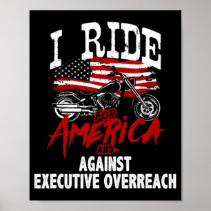 アンチトランプバイクもしくは自転車に乗る人エグゼクティブオーバレイクに対抗する ポスター