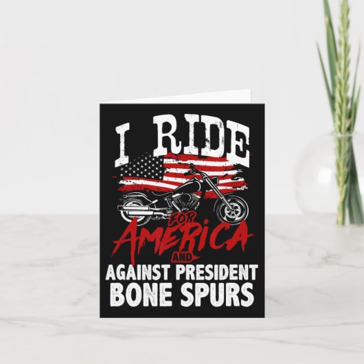 アンチトランプバイクもしくは自転車に乗る人大統領のBone Spuに対抗 カード (正面)