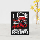 アンチトランプバイクもしくは自転車に乗る人大統領のBone Spuに対抗 カード (黄色い花)