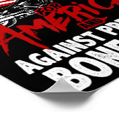 アンチトランプバイクもしくは自転車に乗る人大統領のBone Spuに対抗 ポスター (角)